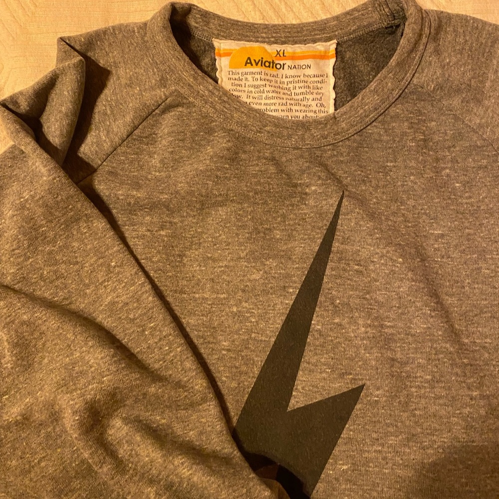 Aviator Nation Crew Neck Sweat Shirt BNWOT